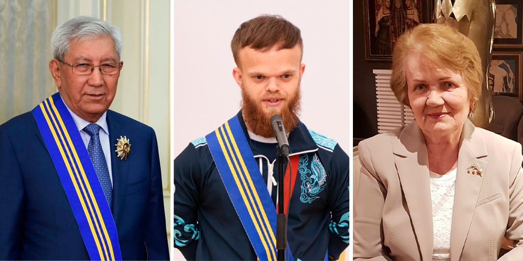 Кавалеры ордена Барыс Жолдасбеков, Дегтярев, Федотова
