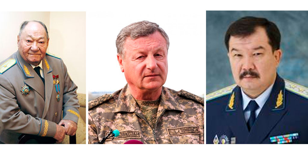 Кавалеры ордена Данк I степени Бегельдинов, Сорокин, Даулбаев