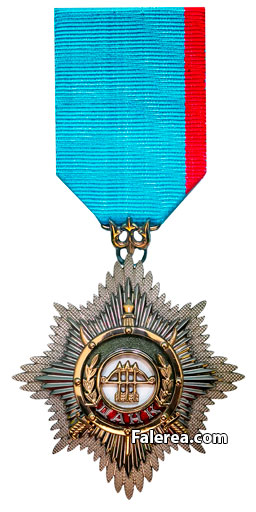 Орден Даңқ (Слава) 2 степени государственная награда РК носится на шестиугольной колодке