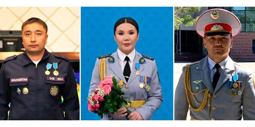 Награждены медалью спасатель, военнослужащая, полицейский
