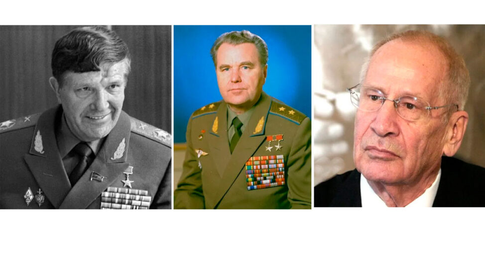 Кавалеры медали "За укрепление боевого содружества" (СССР): Толубко, Шаталов, Вольф
