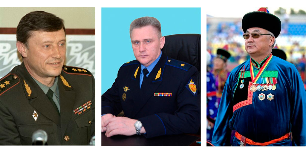 Кавалеры медали Бордюжа, Ювженко, Жамсуев
